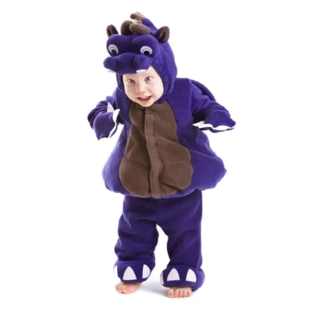 Vintage Old Navy Purple Dragon Toddler Halloween Costume Sz 12-18 mo